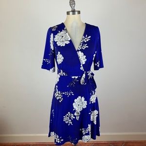 Vince Camuto Floral Faux Wrap Dress